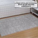Ver imagem 2 de Tapete Passadeira 50x100cm Classic Felpudo Liso Cinza