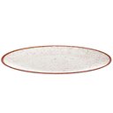 Ver imagem 2 de Conjunto 6 Pratos Rústicos Tramontina 25cm Rasos Porcelana Decorado Marrom