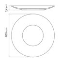 Ver imagem 5 de Conjunto 6 Pratos Rústicos Tramontina 25cm Rasos Porcelana Decorado Marrom