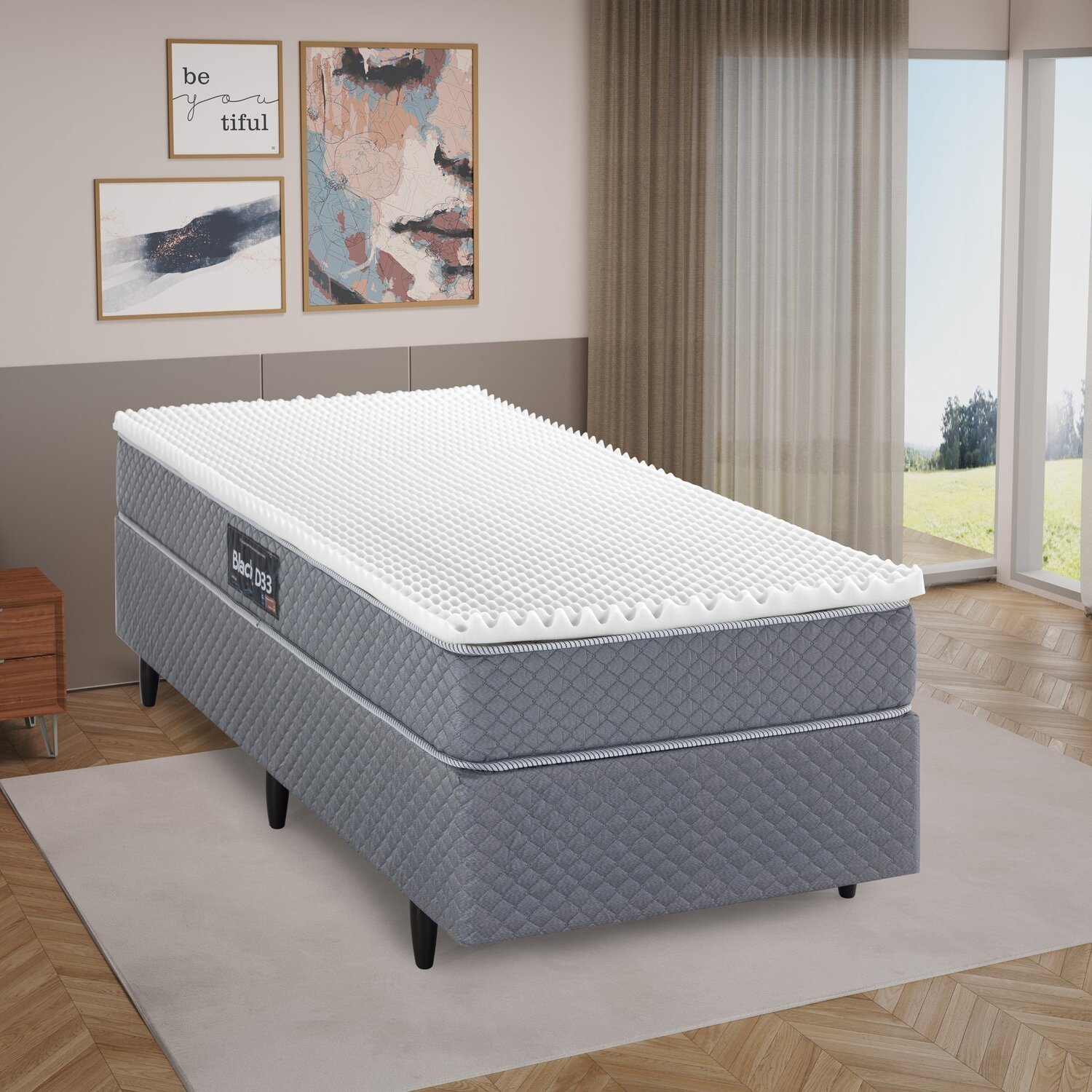 Manta Perfilada Espuma D33 188x78x5 Cm Herval | MadeiraMadeira