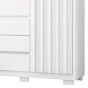 Ver imagem 5 de Cômoda Sapateira 1 Porta 5 Gavetas 125cm Duetto Branco Albatroz