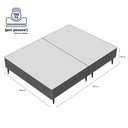 Ver mais imagens de Base Sommier Marrom Queen 158x198x23cm - 1051611880 - Ortobom Base Sommier Marrom Queen 158x198x23