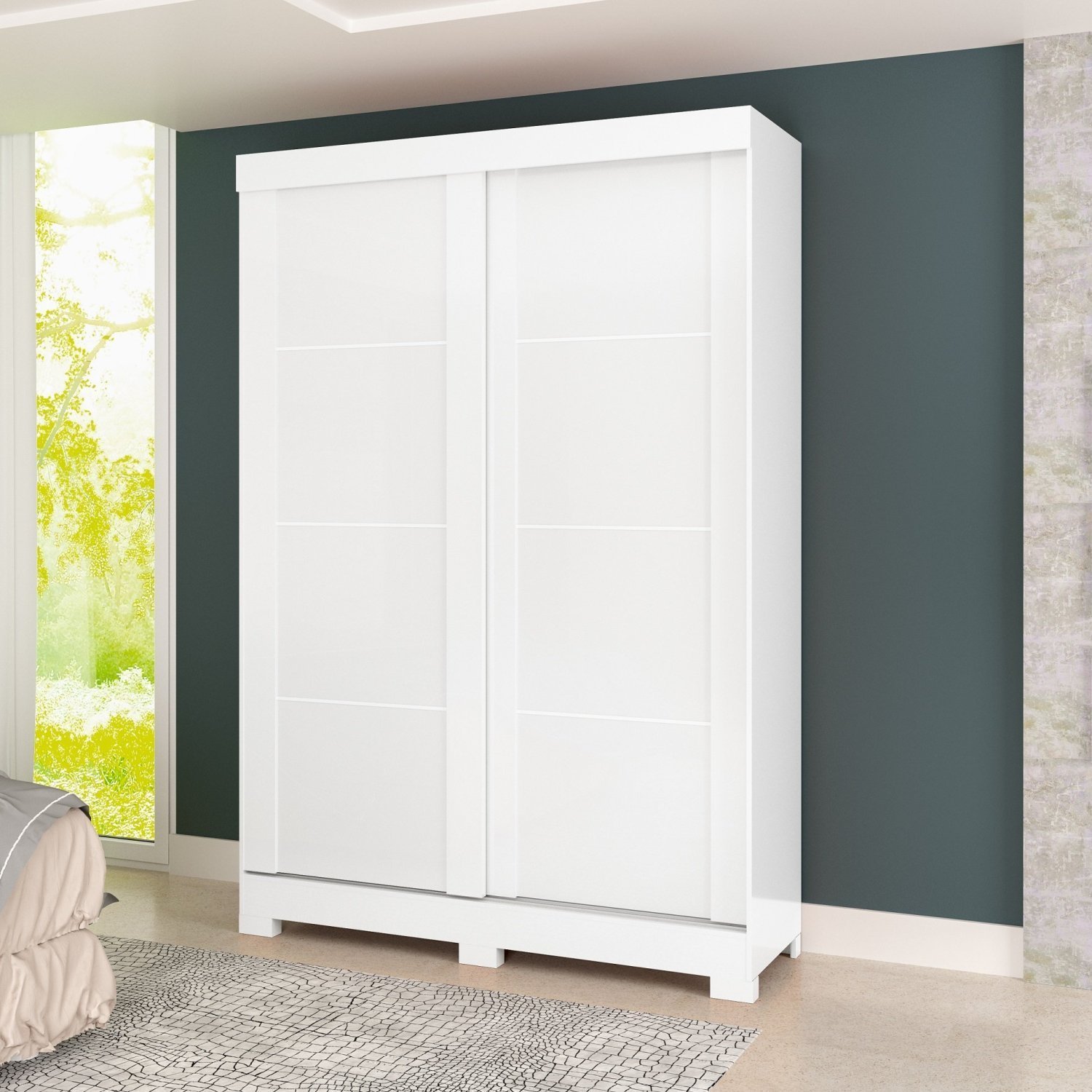 Guarda Roupa 2 Portas 2 Gavetas Turim Atualle Móveis Menor preço em Guarda Roupa 2 Portas 2 Gavetas Turim Atualle Móveis