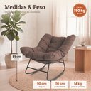 Ver imagem 4 de Cadeira Poltrona de Balanço Nut Chair Acquablock Sala Quarto