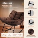Ver imagem 3 de Cadeira Poltrona de Balanço Nut Chair Acquablock Sala Quarto