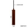 Kit 5x Pendente Tubo Cilindro Cobre Alumínio Balcão Cozinha Mr11 + Lâmpadas Led 3000k Bivolt - 2