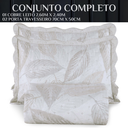 Ver imagem 4 de Cobre Leito Queen Size 100 Algodão Arielle 300 Fios Bordado:palha