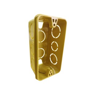 Caixa de Luz Embutir 4x2 Amarela Pacote com 24 Unidades Bariri