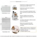 Ver imagem 3 de Kit Armário de Cozinha Aéreo 62,5cm com Balcão Multiuso Multimóveis Mp5063 Branco