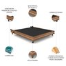 Cama King Base Box 195cm Many P02 Sintético Caramelo - Mpozenato - 3