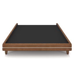 Cama King Base Box 195cm Many P02 Sintético Caramelo - Mpozenato - 6