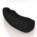 Ver imagem 5 de Sofá Decorativo Sala de Estar Bipartido 288cm Clarke Pu Preto Manchado G45 - Gran Belo