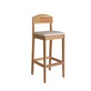 Ver imagem 1 de Kit 4 Banquetas Altas Capri para Cozinha e Bancada com Estilo Moderno - Amêndoa