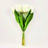 Tulipa Branca Ramalhete 43x20cm Planta Artificial - 2