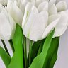 Tulipa Branca Ramalhete 43x20cm Planta Artificial - 4