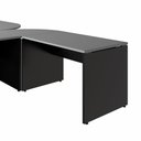 Ver mais imagens de Espaço de Trabalho em L P/ 2 Pessoas 120cm Pés Painel F5 Cor:cinza Sagrado com Preto