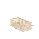 Ver imagem 3 de Mini Cama Montessoriana com Grade Giulia Casatema MadeiraOriginals