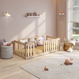 Mini Cama Montessoriana com Grade Giulia Casatema - 1