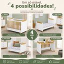 Ver imagem 7 de Kit Berço Pingo Branco/Amêndoa + Colchão Orthoflex Infantil