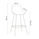 Ver imagem 3 de Conjunto 2 Banquetas Bogotá PU  