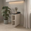 Ver imagem 7 de Balcao com Tampo 2 Nichos MDF 20 cm Kali 1221622 Bianco Toq Nicioli