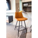 Ver imagem 2 de Conjunto 2 Banquetas Baixa Assento Estofado Petrópolis  