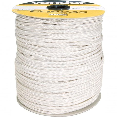 Corda Multifilamento Trançada 12,0mm 11,0kg 111 Metros Branc