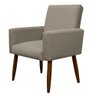 Cadeira Poltrona Sala Escritorio Recepção Nina Suede Cappuccino  Herrero - 3