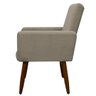 Cadeira Poltrona Sala Escritorio Recepção Nina Suede Cappuccino  Herrero - 4