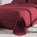 Ver imagem 4 de Cobre Leito Bordado 400 Fios Heitor Casal King 100% Poliéster - Vermelho