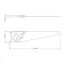 Ver imagem 2 de Serrote Profissional Tramontina 24" com 5 Dentes por Polegada em Aço Carbono com Cabo de Madeira