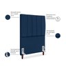 Cabeceira Estofada Cama Box Solteiro Carla 100cm com Frame Suede:azul Marinho - 2