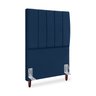 Cabeceira Estofada Cama Box Solteiro Carla 100cm com Frame Suede:azul Marinho - 1