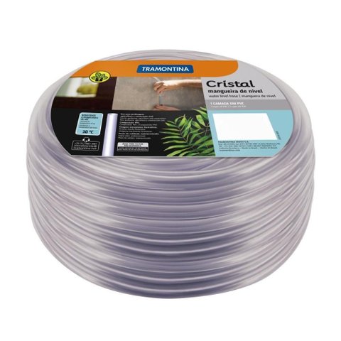 Mangueira de Nível Cristal Tramontina 5/16 Polegada X 2 mm 1 Camada 50 m