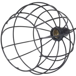 Lustre Pendente Aramado Triplo Globo Cabo Regulável Luminária Agp Ilumini Retro Globo Luxtpenar Pret - 5