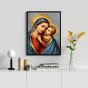 Ver imagem 1 de Quadro Nossa Senhora do Bom Conselho 33x24cm - com Vidro:madeira Preta