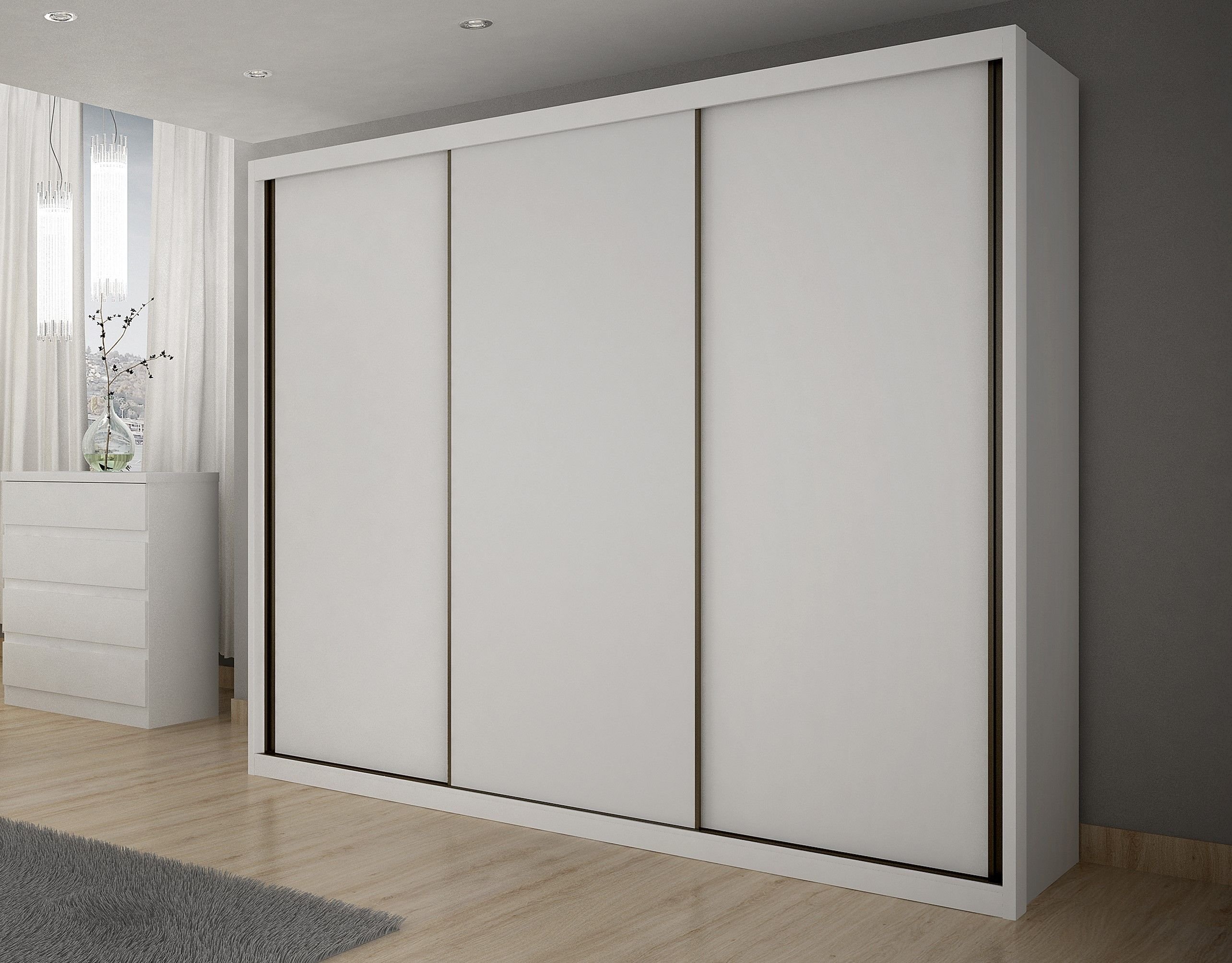 Guarda Roupa Casal MDF Vegas 3Pts 6Gav - 1
