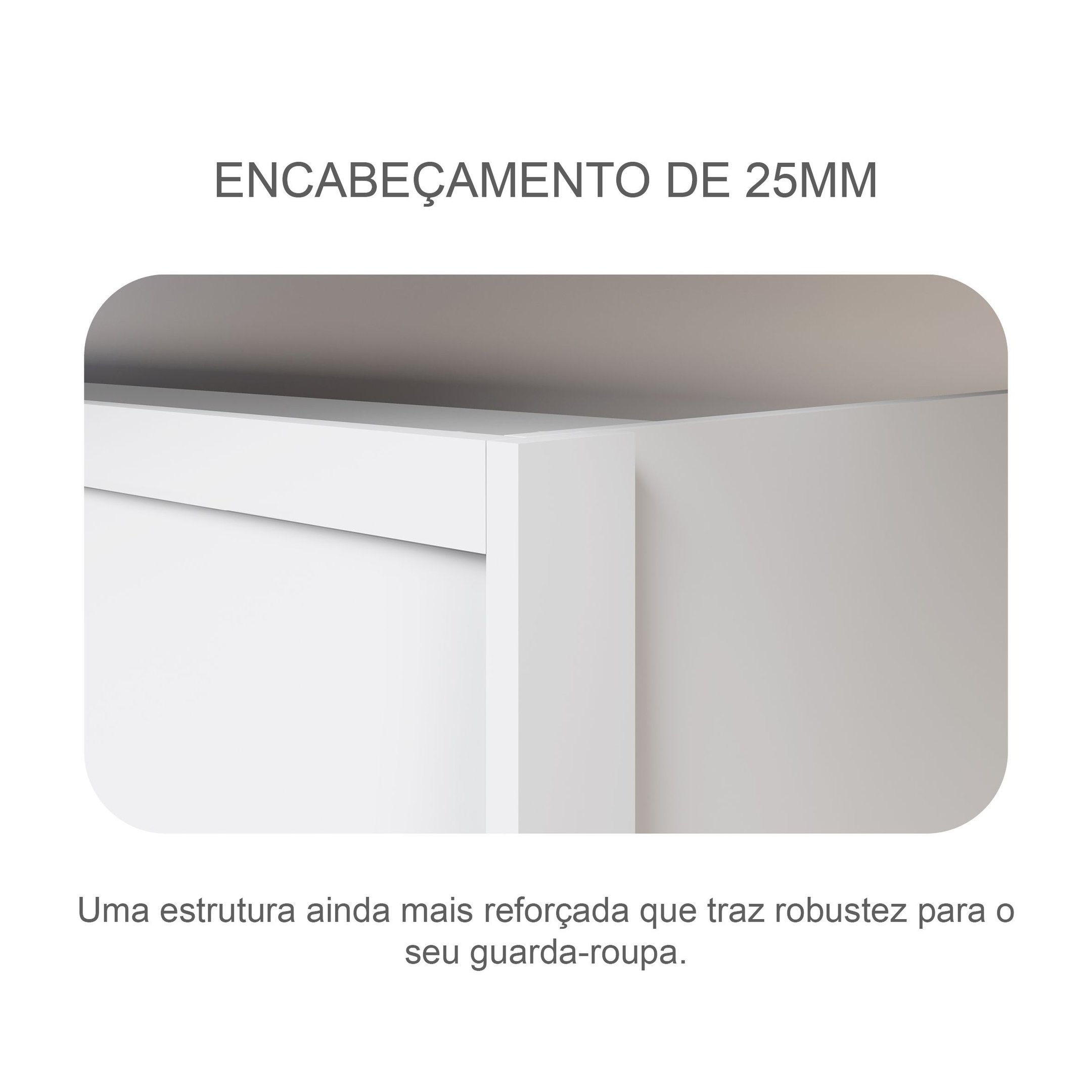 Guarda Roupa Casal MDF Vegas 3Pts 6Gav - 5
