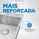 Ver imagem 6 de Kit Cuba Gourmet com Acessórios Solo 40x40 e Dosador e Válvula e Escorredor e Tampa Decorativa Arell