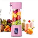 Ver imagem 3 de Mini Liquidificador Portátil Mixer Copo Vidro 6 Lâminas Rosa