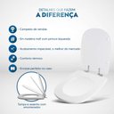 Ver imagem 5 de Assento Sanitário Soft Close Ezedra Preto para Vaso Ideal Standard