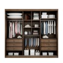Ver imagem 2 de Guarda Roupa Casal 3 Portas 6 Gavetas Vegas
