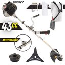 Ver imagem 2 de Máquina de Cortar Grama Á Gasolina Kawashima Kw43-le 2t 43cc 1,7hp C/ Lâmina 3p + Carretel