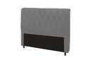 Ver imagem 1 de Cabeceira Viena Plus Casal 1400mm Veludo Slim Chumbo - Simbal