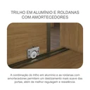 Ver mais imagens de Guarda-Roupa Casal 100% MDF 3 Portas de Correr 6 Gavetas Cumaru/Fendi Vegas