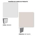 Ver imagem 3 de Cômoda Grande com 4 Gavetas Angra Rimo - Branco/Offwhite