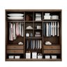 Guarda Roupa Casal com Espelho 3 Portas 4 Gavetas Vegas - 2