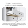 Guarda Roupa Casal MDF Vegas 3 Portas 6 Gavetas com Espelho - 8