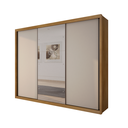 Ver imagem 2 de Guarda-Roupa Casal MDF Vegas 3PTS 6GAV com Espelho Fendi