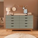 Ver imagem 1 de Cômoda para Quarto Infantil 10 Gavetas 100% MDF Alice Yescasa Marrom/Verti/Castanho